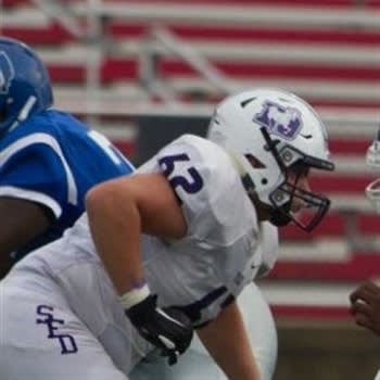 St. Francis Desales offensive lineman Cole Potts committed to James Madison on Friday.