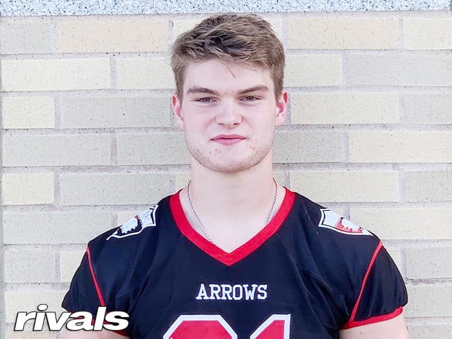 New England tight end Louis Hansen holds a Michigan offer. 