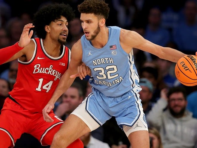 Pete Nance makes a move against Ohio State at Madison Square Garden