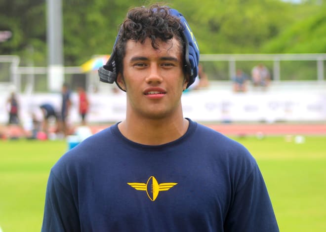 Hawaii safety Alaka'i Gilman is planning to camp with Notre Dame.