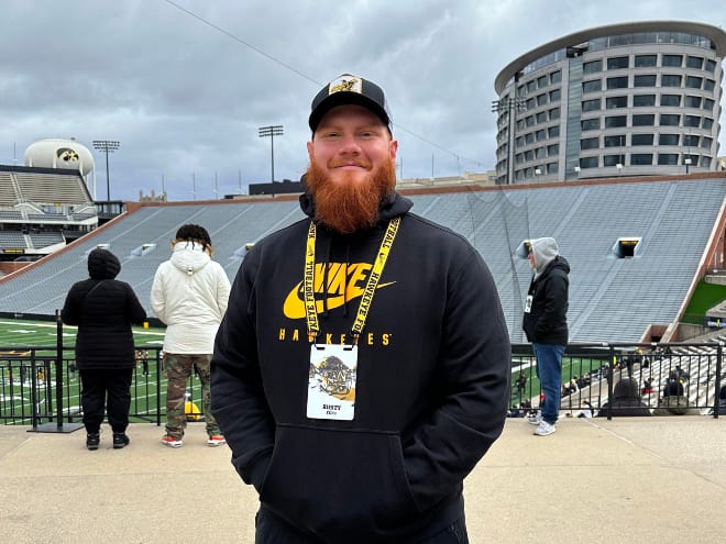 Miami (OH) grad transfer Rusty Feth was in attendance for Iowa's spring game on Saturday. 