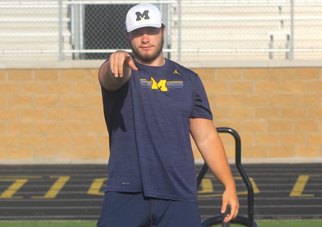 Rivals100 offensive lineman Rocco Spindler holds an offer from Michigan football recruiting, Jim Harbaugh.