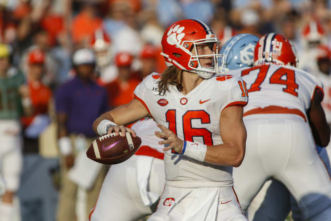 Clemson sophomore quarterback Trevor Lawrence has thrown 50 touchdowns in his college career.
