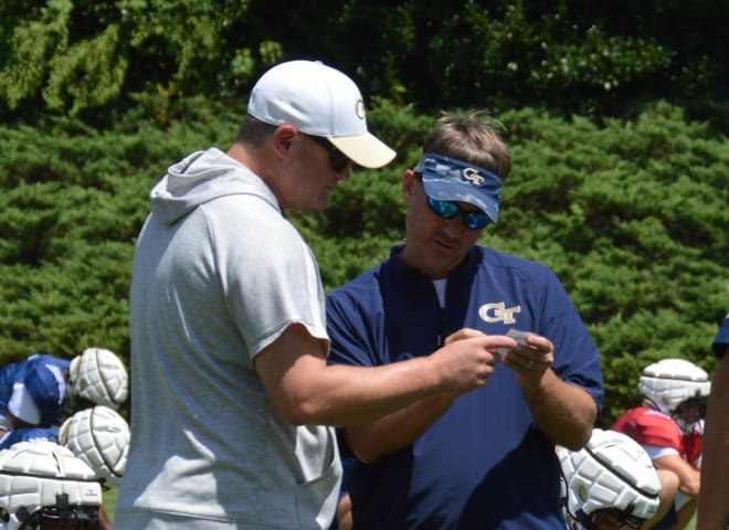 Brent Key and offensive coordinator Buster Faulkner