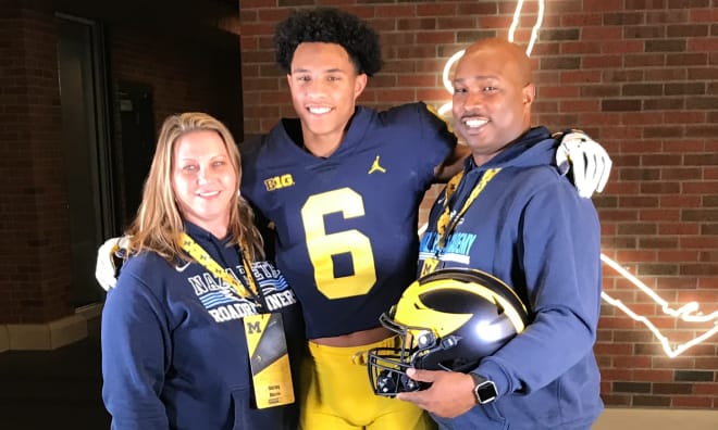 Rivals100 wide receiver Tyler Morris is committed to Michigan Wolverines football recruiting, Jim Harbaugh.