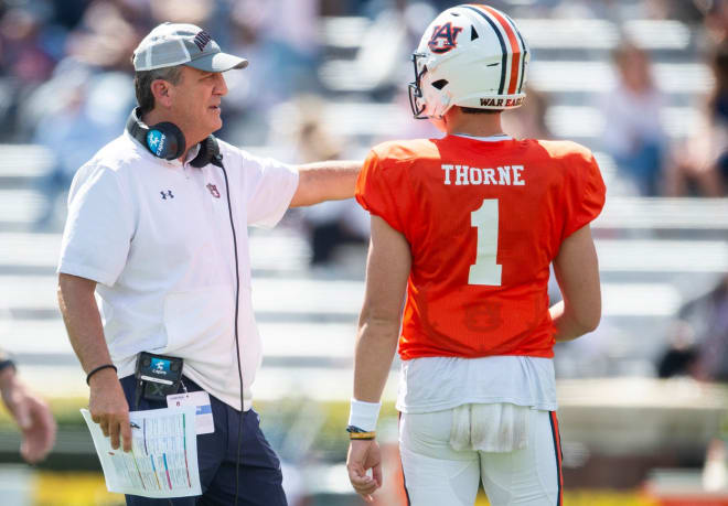 Payton Thorne is back for his second year as Auburn's starting quarterback.
