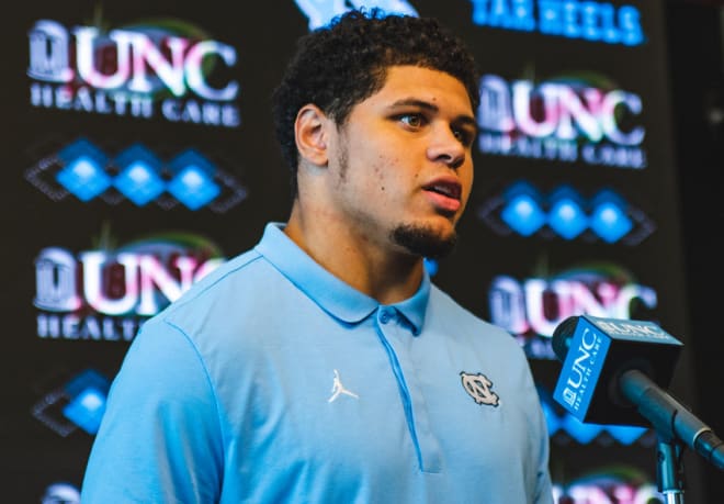 Sophomore LB Jeremiah Gemmel and six other Tar Heels discuss their season, Wake Forest and more Tuesday at UNC.