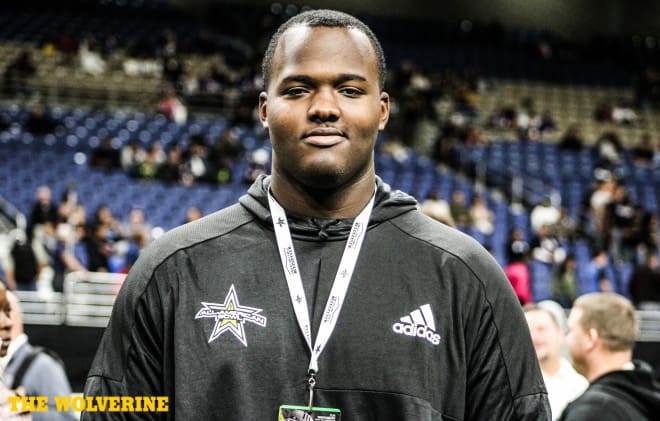 Michigan is working hard on Stanford offensive line commit Myles Hinton. 