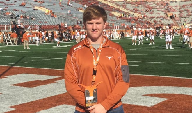 2018 OL prospect Garrett Nickelson took an unofficial visit to Texas last weekend