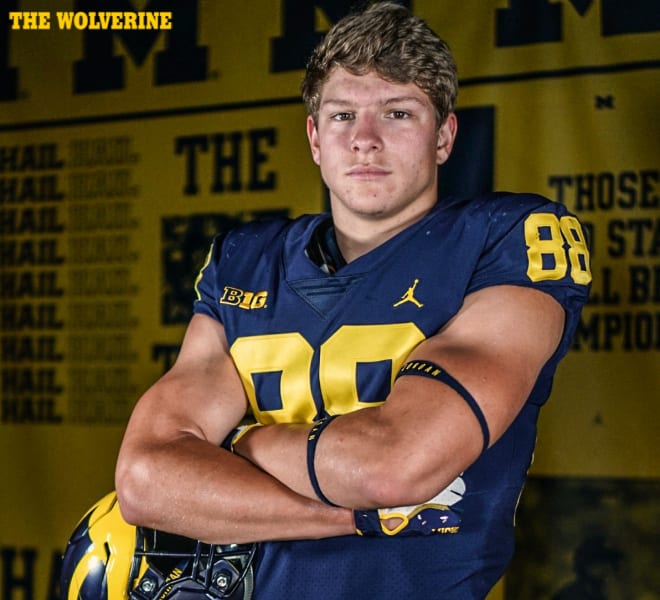 Three-star tight end Matt Hibner gives U-M an athletic and versatile weapon at the tight end spot.