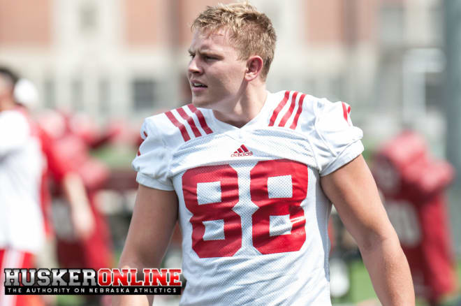 Senior Tyler Hoppes gave up a scholarship to walk-on at Nebraska, and now he's poised to be the Huskers starting tight end this season.