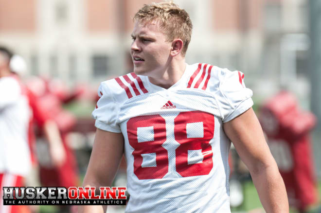 Senior tight end Tyler Hoppes will be one of the bigger surprise players for Nebraska in 2017. 