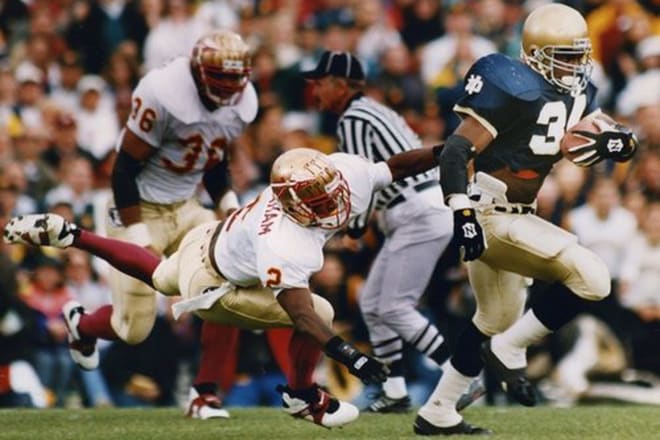 Notre Dame's 31-24 win over Florida State in 1993 is the most recent victory versus a top-ranked team.
