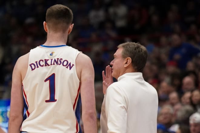 Bill Self talked about Hunter Dickinson and several other players on Thursday night