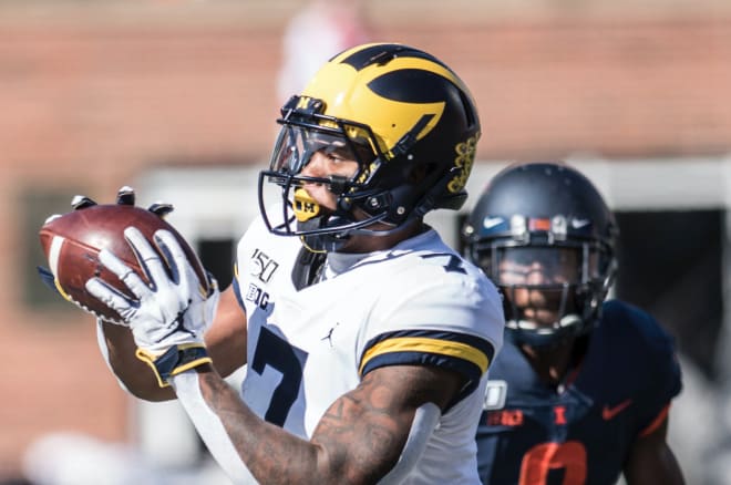 Michigan Wolverines football redshirt sophomore receiver Tarik Black's 15 catches are the second most on the team this year, while his 232 yards are third.