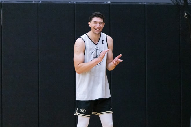 Luke O'Brien at one of CU's practices back in August