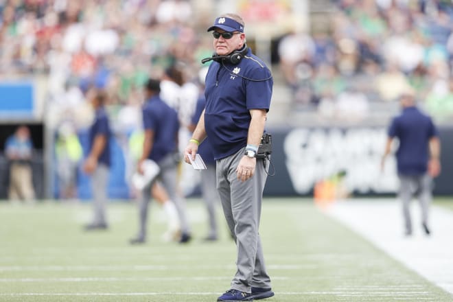 Brian Kelly is fired up about Notre Dame tight end signee Michael Mayer.