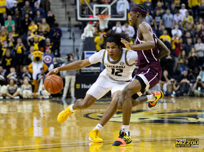 Point guard Dru Smith had 18 points, eight rebounds and eight assists, but he committed a key offensive foul and made a free throw while trying to miss during Missouri's loss to Texas A&M.
