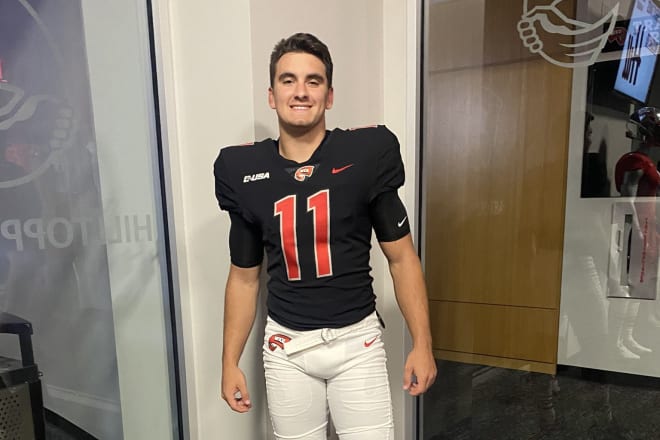 2023 quarterback JD Sherrod during his visit to Western Kentucky.