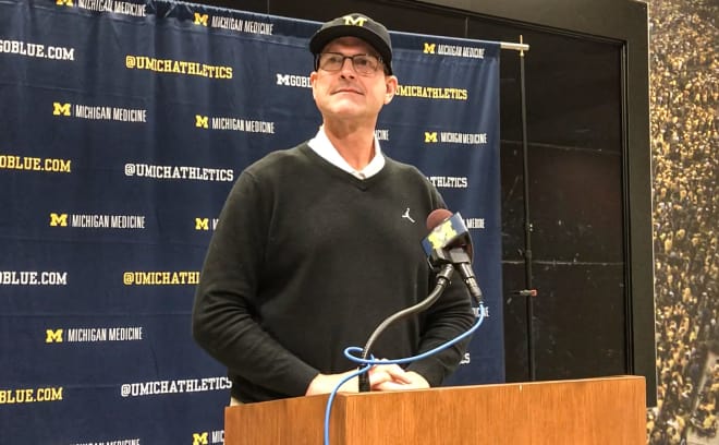 Michigan Wolverines head football coach Jim Harbaugh is excited for the season.