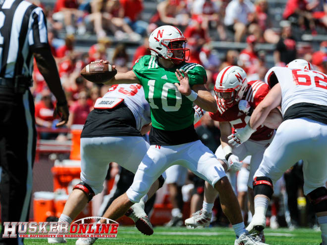 Early enrollee freshman Heinrich Haarberg made quite the splash in his Husker debut this spring.