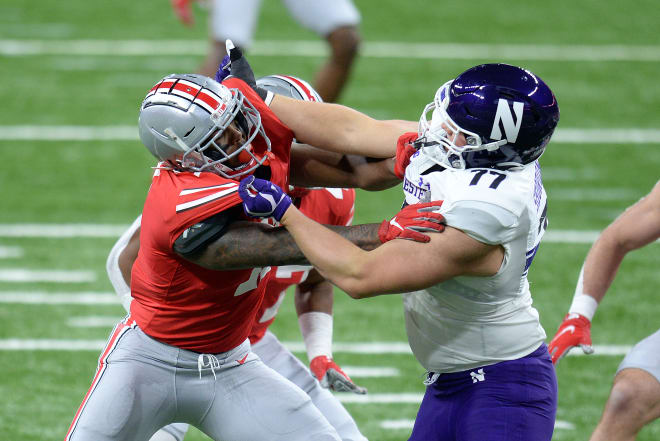 Northwestern offensive tackle Peter Skoronski (Getty Images)