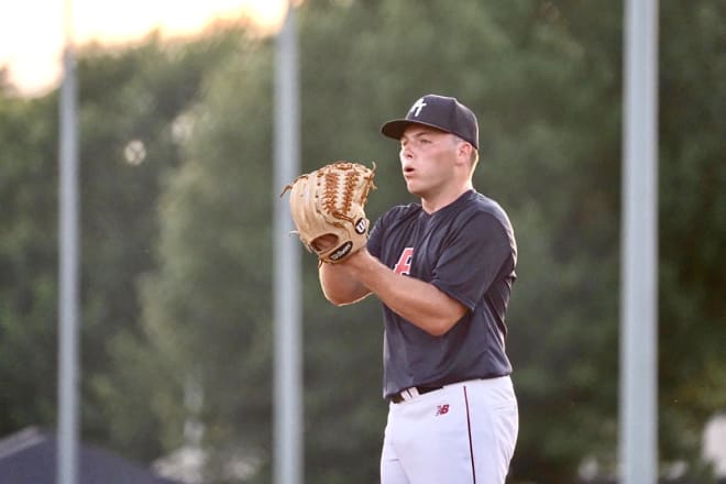 Nate Wohlgemuth, a hard-throwing right-hander from Owasso, Okla., is part of Arkansas' touted 2020 signing class.