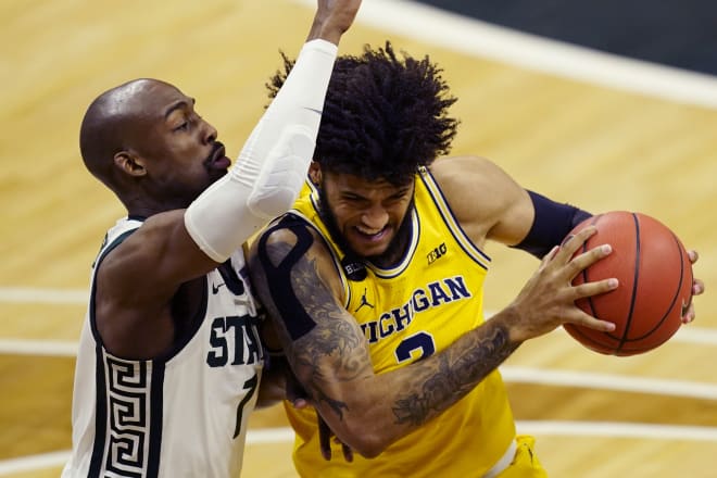 Michigan Wolverines basketball senior forward Isaiah Livers is 4-5 against MSU in his career.