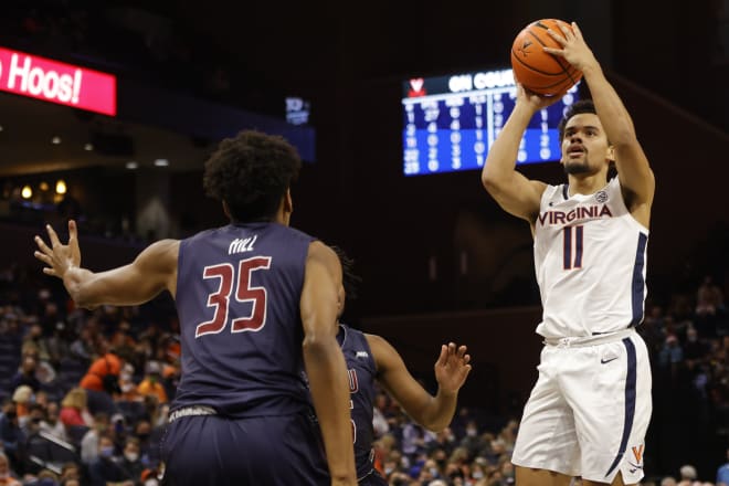 Malachi Poindexter scored a career-high seven points in UVa's win against Fairleigh Dickinson last December.
