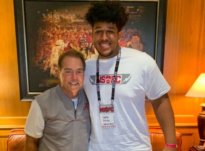 Five-star OL Kadyn Proctor has Alabama in top group.