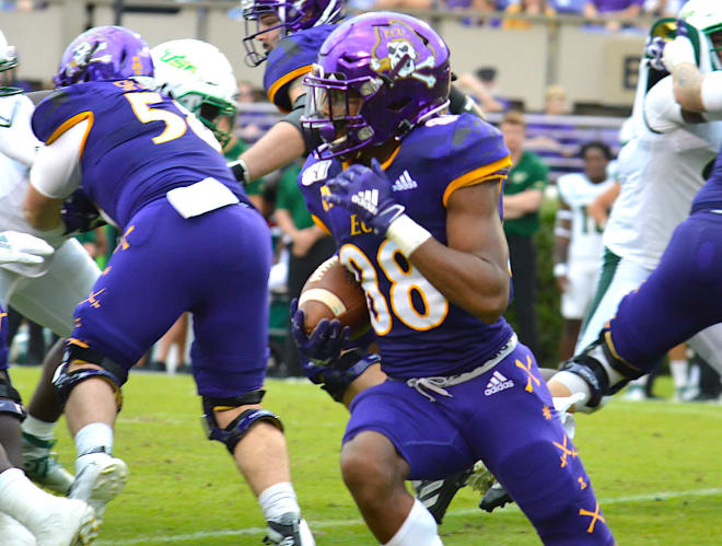 ECU receiver Jai Hatfield is expected to make his return when the Pirates host Navy this Saturday on ESPN2.