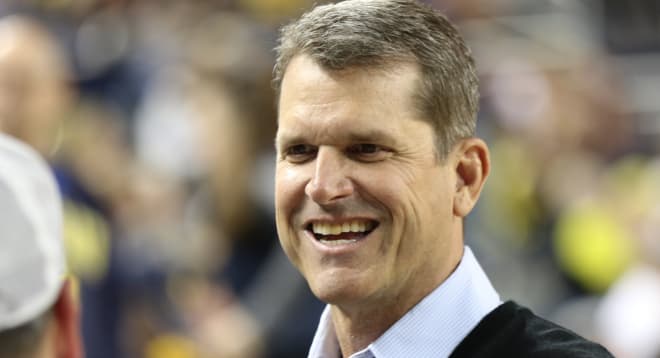 Michigan Wolverines football coach Jim Harbaugh