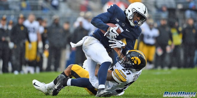 Penn State wideout Jahan Dotson led the Big Ten in receiving yards in 2020. 