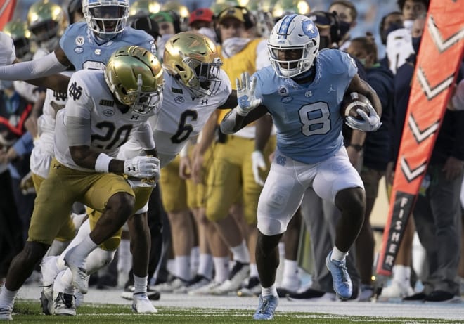 THI dives into UNC's offensive stats from its loss to Notre Dame on Friday at Kenan Stadium.