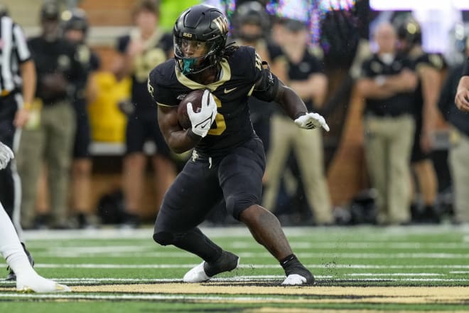 Wake Forest junior running back Justice Ellison rushed for 1,909 yards and 15 touchdowns in his Demon Deacons' career.