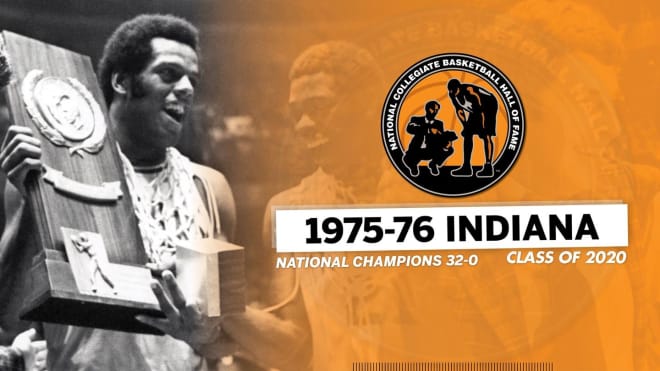 Indiana's 1975-76 undefeated team has been selected for induction into the College Basketball Hall of Fame.. (iuhoosiers.com)