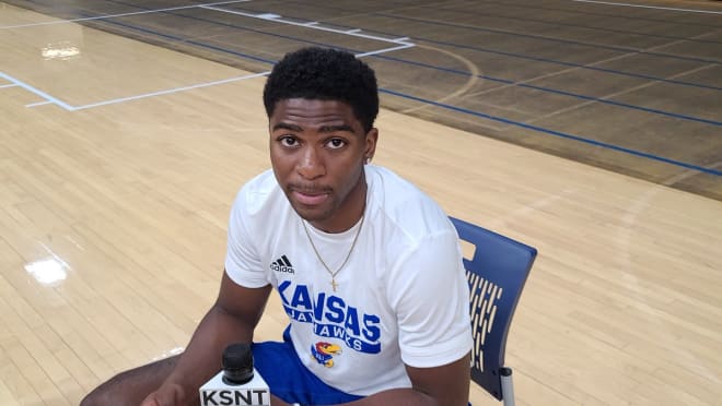 Freshman guard Kyle Cuffe Jr., arrived in Lawrence a year earlier than expected