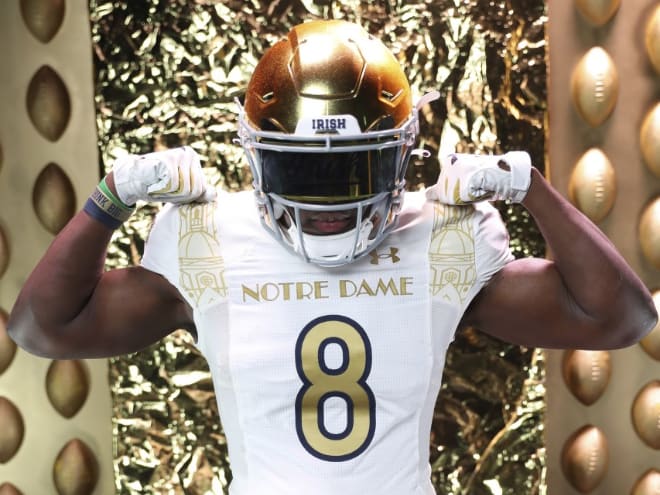 Rhode Island's Antonio Carter II committed to a graduate transfer to Notre Dame as a safety.
