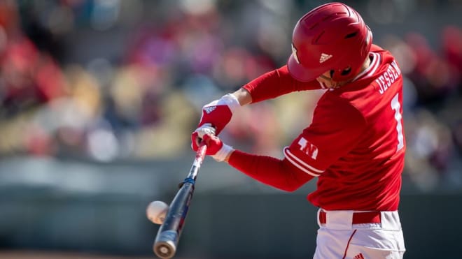 Freshman Luke Jessen went 2-4 with a triple and two RBIs on Saturday. (Nebraska Athletic Communications)