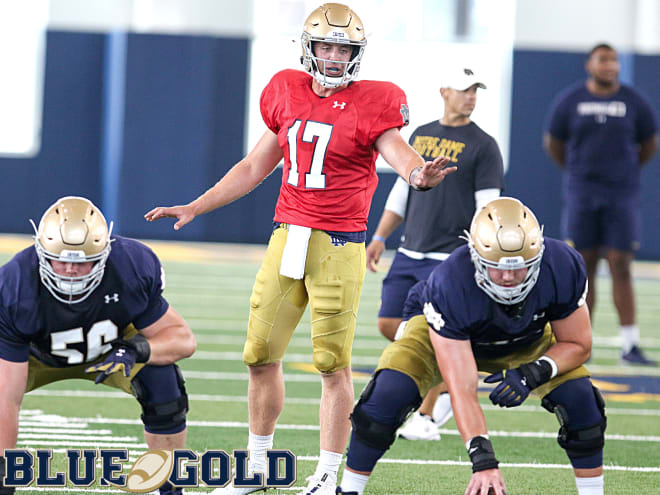 Notre Dame Fighting Irish football quarterback Jack Coan