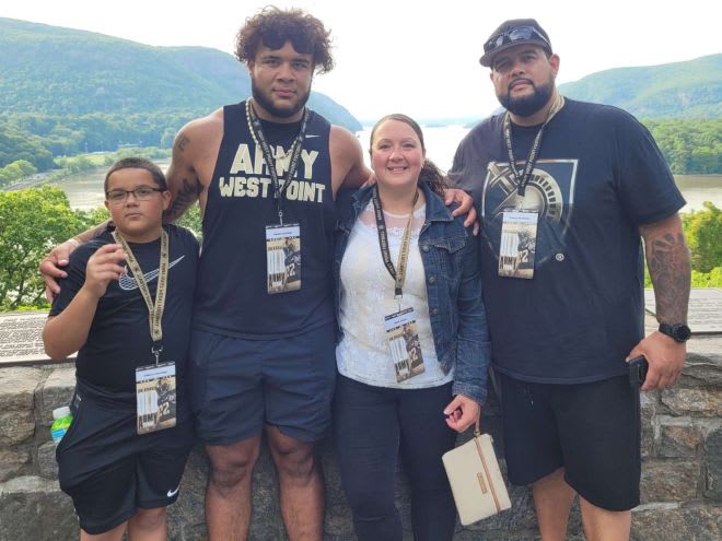 Rivals 3-star DT Daniel Santiago during his visit to Army West Point