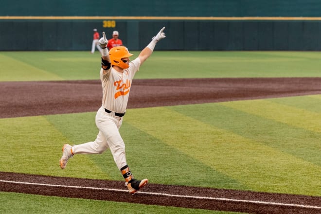 Tennessee centerfielder Drew Gilbert.