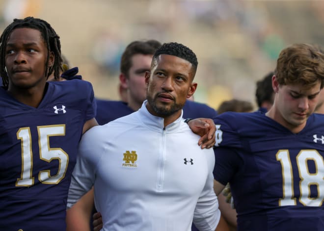 Marcus Freeman took a misstep into history Saturday as the first Notre Dame head football coach to start 0-3.