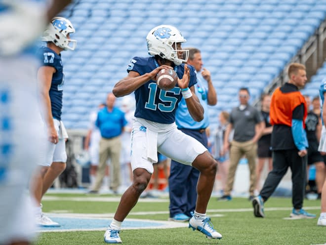 Conner Harrell started UNC's bowl game last December and is competing for UNC's QB1 job.