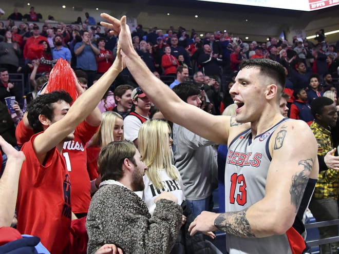 Olejniczak and the Rebels are hopeful March brings an NCAA Tournament bid -- and possibly some guests from Poland.