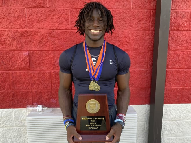 Burlington (N.C.) Cummings High sophomore wide receiver Jonathan Paylor won three individual track events, plus the 1,600 relay Saturday to qualify for the NCHSAA 2A state meet Friday.
