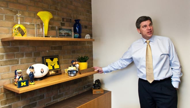 Dave Brandon served as the Michigan Wolverines' Athletic Director from Jan. 5, 2010, until Oct. 31, 2014.