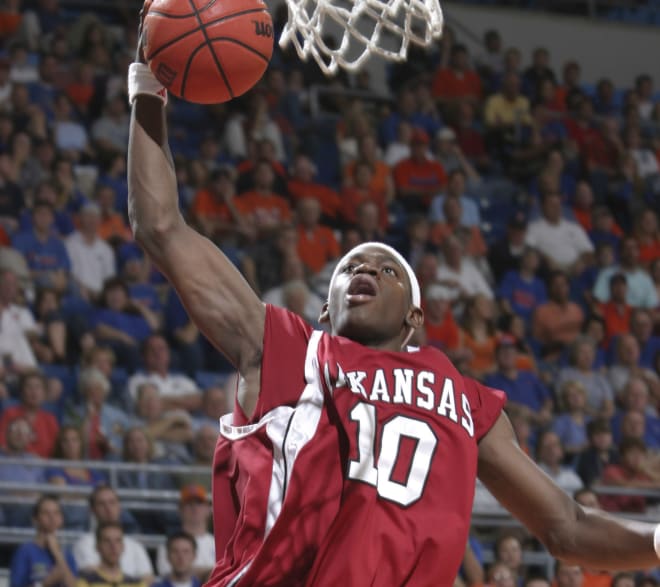 Ronnie Brewer averaged 15.7 points per game as a Hog and he is currently on the staff as the recruiting coordinator.