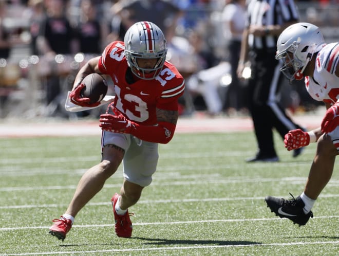 An Ohio State transfer receiver visited Iowa's campus today. 