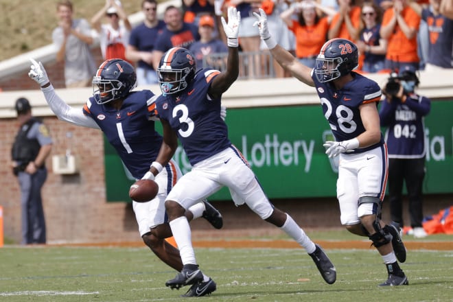 Anthony Johnson's fourth-quarter interception against Illinois was the first UVa takeaway of the season.